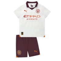 Otroški Nogometni dresi Manchester City Gostujoči 2023-24 Kratek Rokav (+ Kratke hlače)